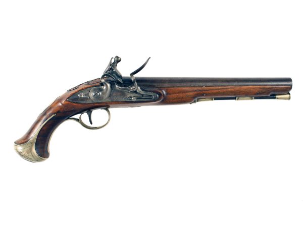 A Flintlock Holster Pistol by Bennett