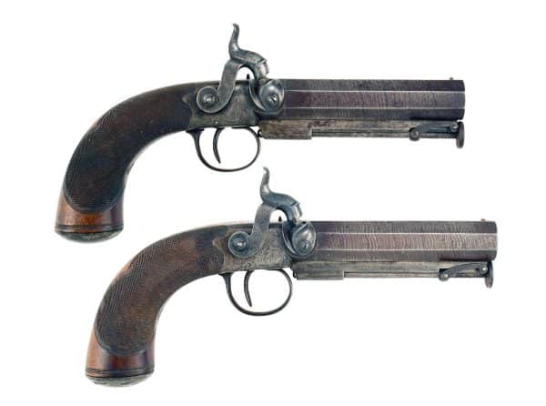 A Pair of Cased Carbine Bore Pistols - Image 3
