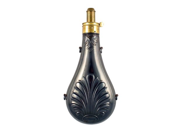 A Stunning Large Shell and Bush Flask.