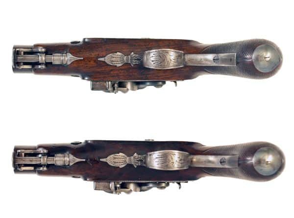A Superb Pair of Flintlock Man Stoppers by Rigby - Image 4