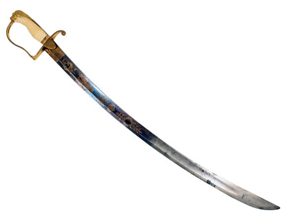A Historic Blue & Gilt Sword - Image 3