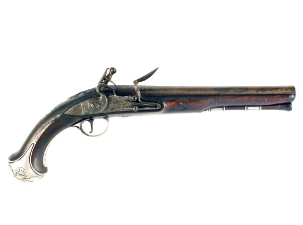 A Pair of Silver Mounted Holster Pistols by Griffin - Image 3