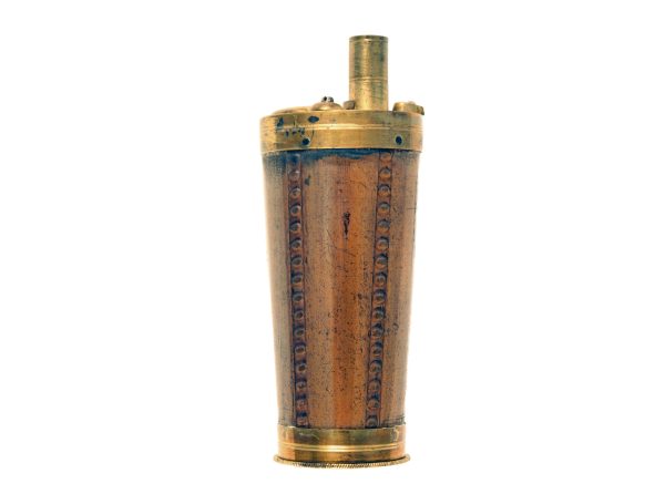 A Fluted Three Way Pistol Flask. - Image 3