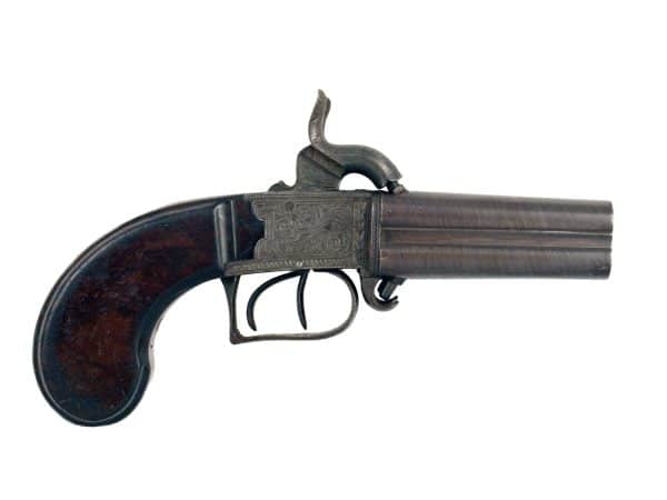 An Incredibly Scarce 4 Barrel Pistol by Parkinson