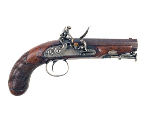 A Flintlock Pistol by Bailes of Ipswich