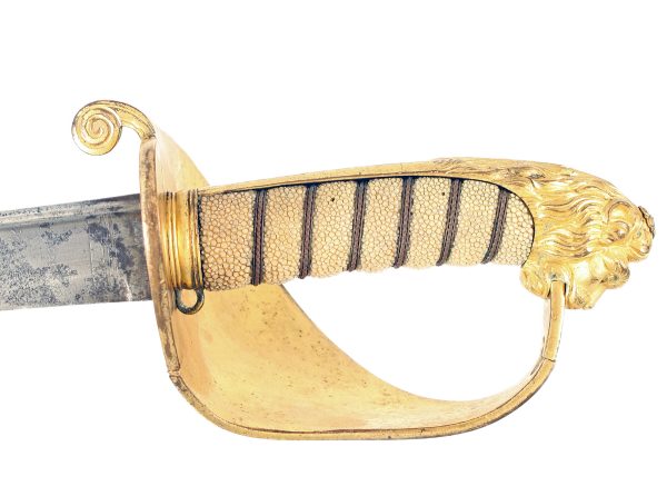 A Pattern 1827 Naval Pipeback Sword. - Image 3
