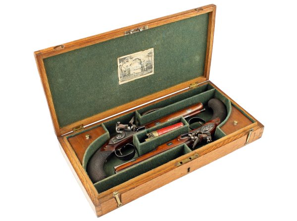 A Near Mint Cased Pair of Duelling Pistols - Image 4