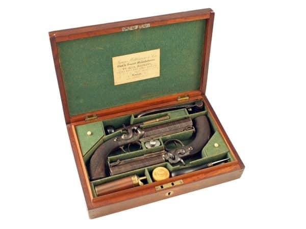 A Stunning Cased Pair of Percussion Belt Pistols