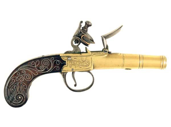A Small Pair of Silver Mounted Pistols - Image 2