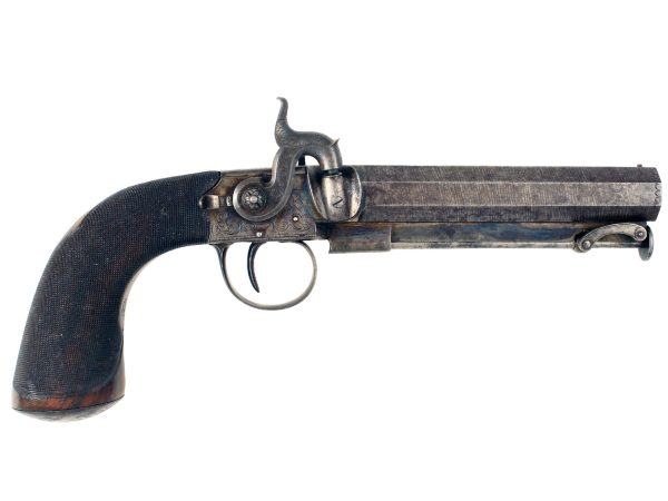 A Large Percussion Belt Pistol by Baker of London