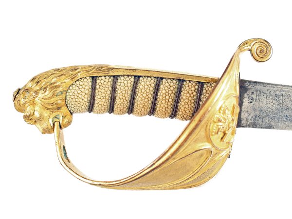 A Pattern 1827 Naval Pipeback Sword.