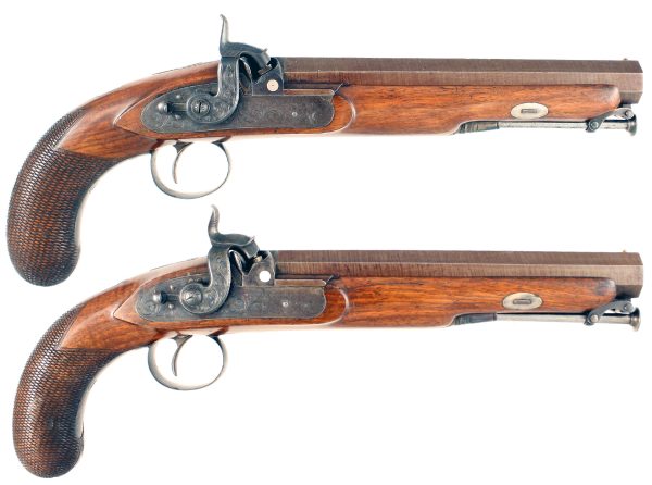 A Cased Pair of Westley Richards Officers Pistols. - Image 3