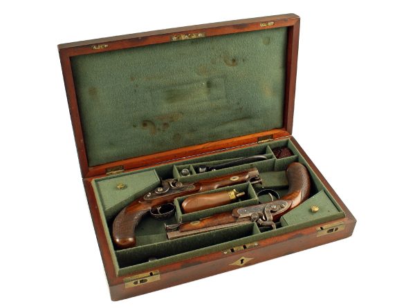 A Near Mint Pair of Percussion Pistols