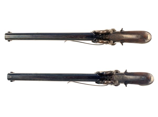 A Cased Pair of Over and Under Pistols - Image 4