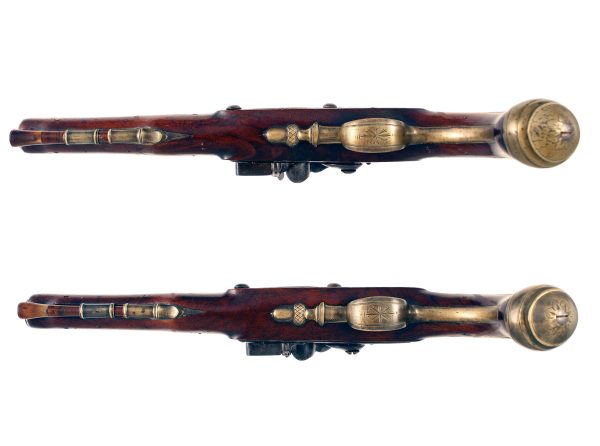 A Pair of Flintlock Holster Pistols by Brander - Image 2