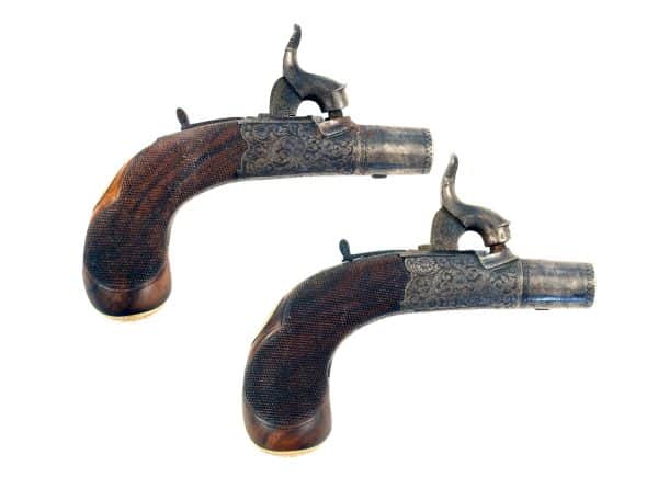 A Stunning Cased Pair of Percussion Pistols - Image 3