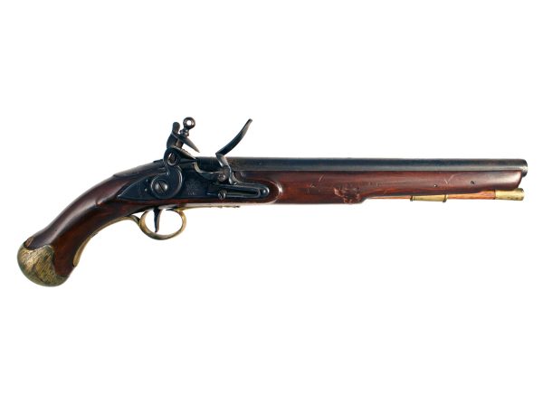 A Superb Flintlock Long Sea Service Pistol.