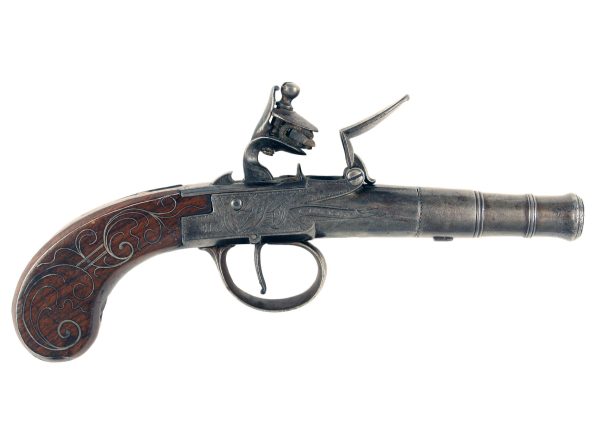 A Pair of Silver Mounted Pocket Pistols - Image 2