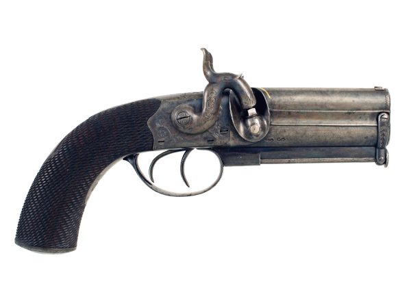 A Superb Cased Over and Under Pistol by Blissett - Image 2
