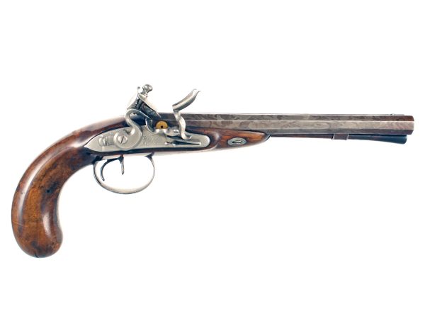 A Flintlock Wogdon and Barton Carriage Pistol