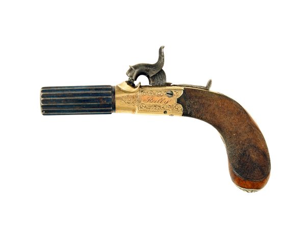A Crisp Percussion Pocket Pistol signed Reilly