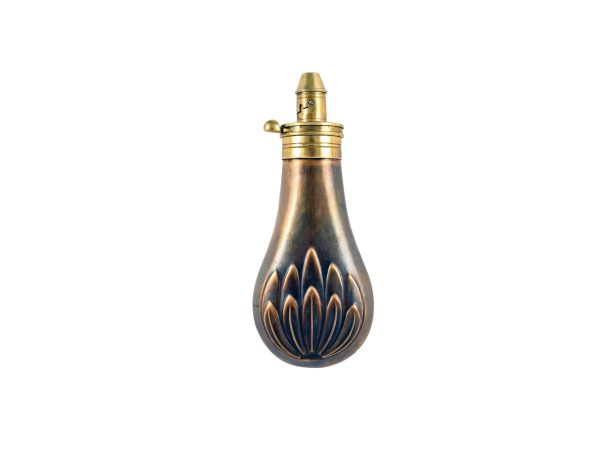 A Shell and Bush Pistol Flask.