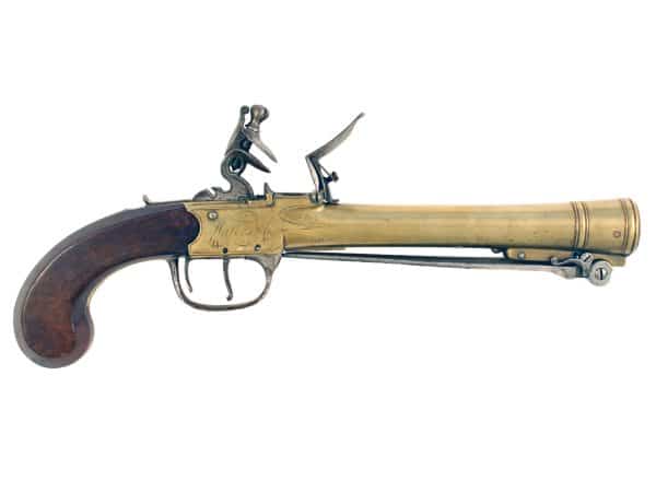 A Waters Patent Blunderbuss Pistol