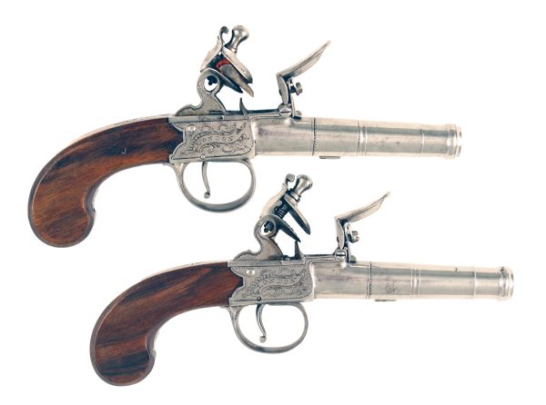 A Superb Pair of Pocket Pistols by Bunney
