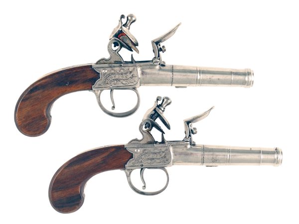 A Superb Pair of Pocket Pistols by Bunney