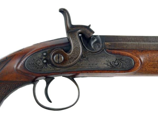 A Pair of Percussion Officers Pistols by Blanch - Image 2