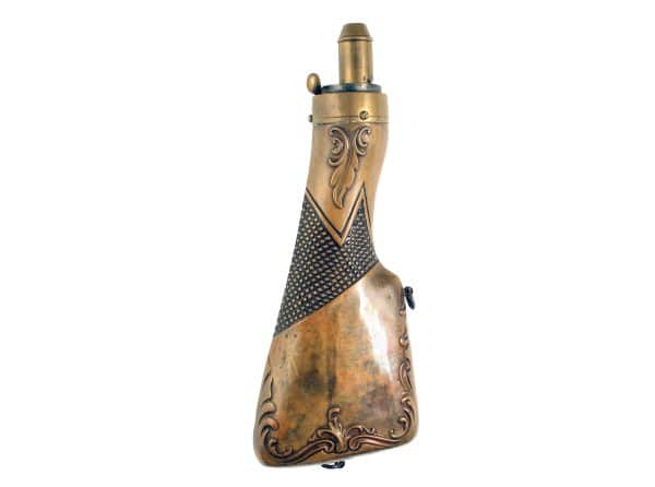 A Gun Stock Powder Flask - Image 2