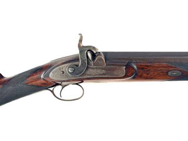 A Double Barrel Percussion Cape Rifle by John Hayton