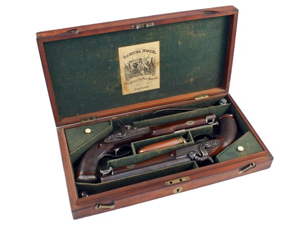 A Superb Cased Pair of Officers Pistols