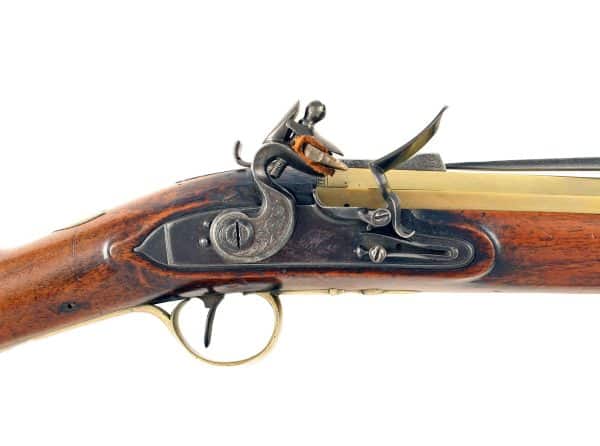 A Flintlock Blunderbuss with Bayonet