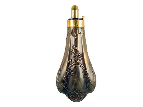 A Foliate Decorated Fluted Flask