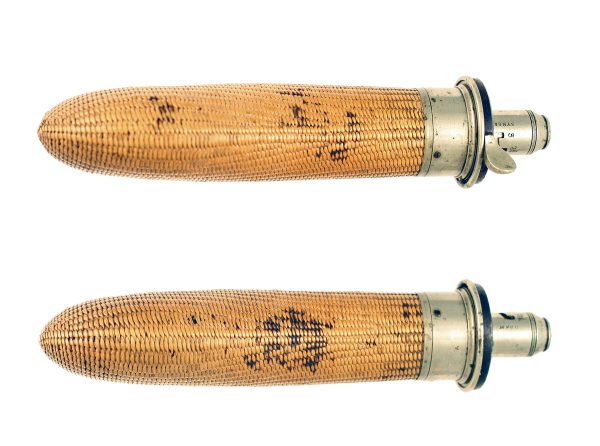 An Extra Quality Sykes Wicker Powder Flask - Image 2
