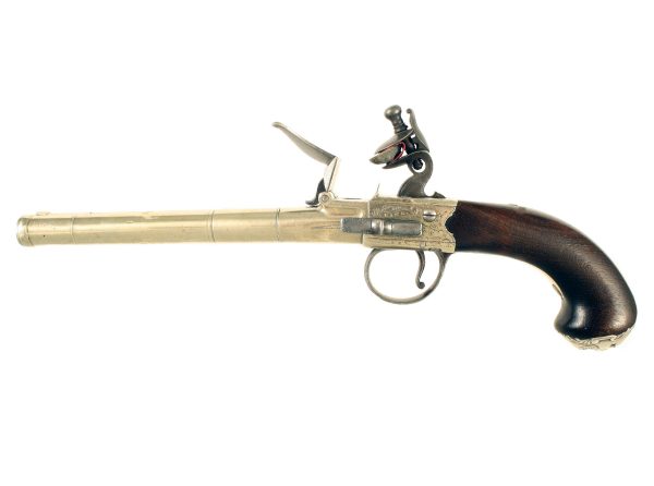 A Double Barrelled Flintlock Pistol - Image 2