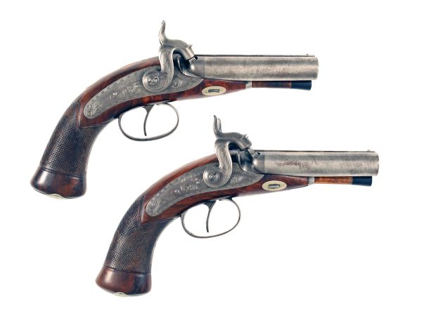 A Pair Irish D.B. Pistols