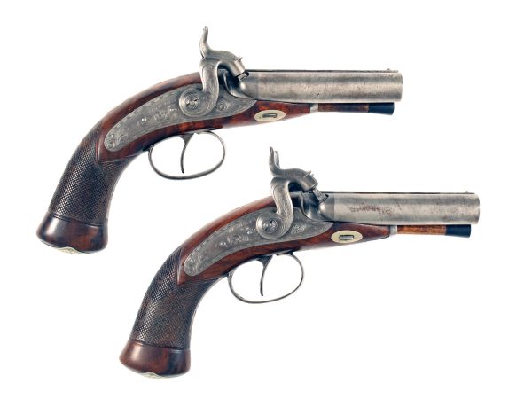 A Pair Irish D.B. Pistols