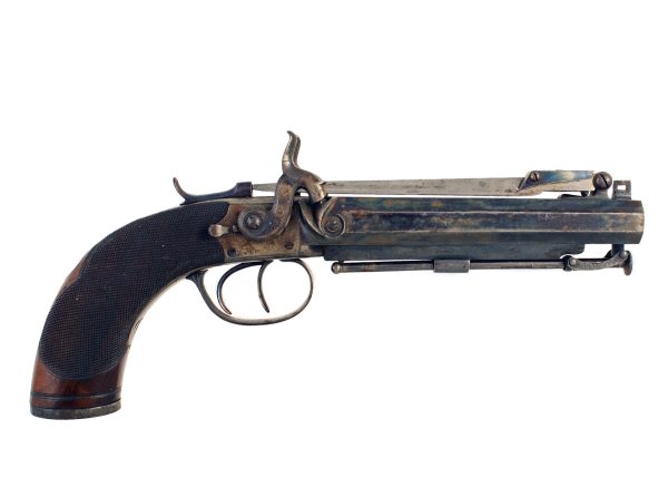A Superb Double Barrelled Pistol