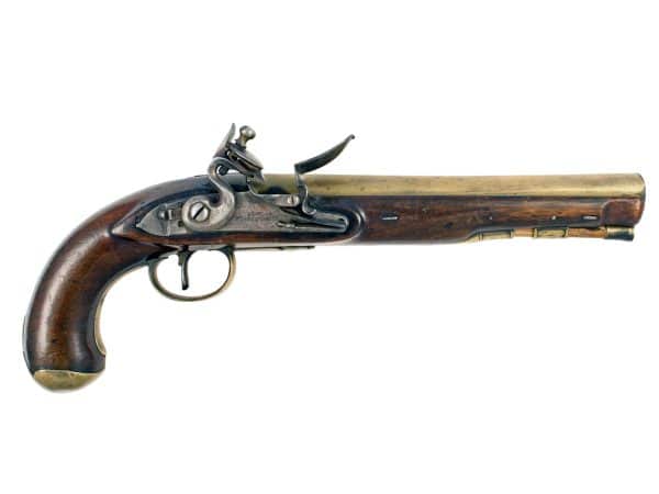 A Flintlock Coaching Pistol by Mortimer