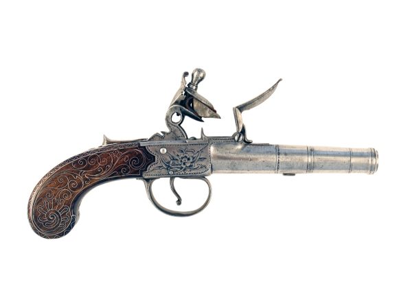 A Fine Pair of Silver Mounted Pistols - Image 3