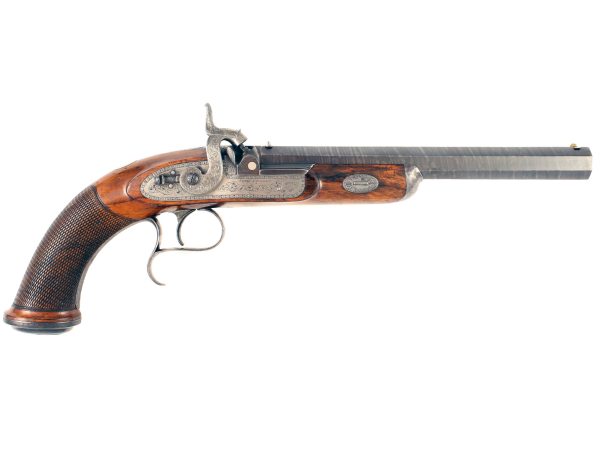 A Percussion Target Pistol by J. Probin.