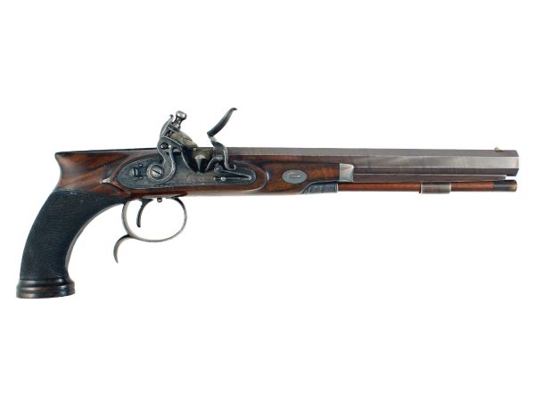 A Good Flintlock Duelling Pistol by H.W. Mortimer