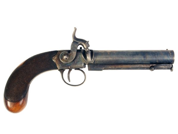 A Percussion Overcoat Pistol by Egg