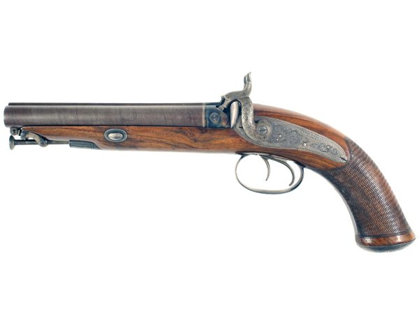 A Fine Cased Double Barrelled Pistol - Image 4