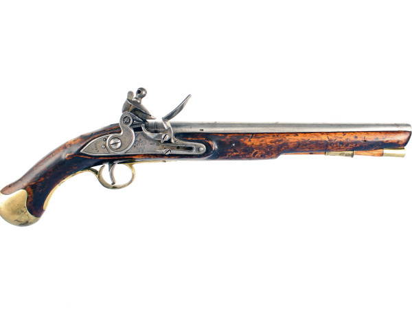A Flintlock Long Sea Service Pistol