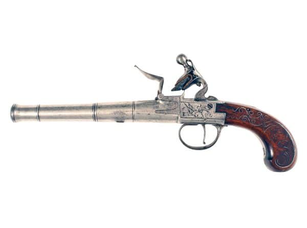 a crisp cannon barrel pistol