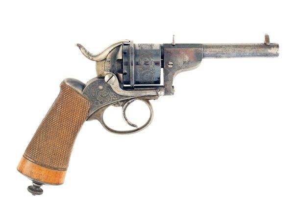 A Cased 80 Bore Pin Fire Revolver - Image 2