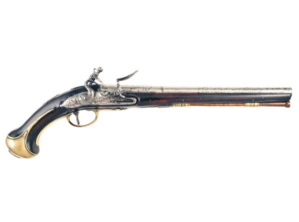 An Early Flintlock Holster Pistol by Wornall.